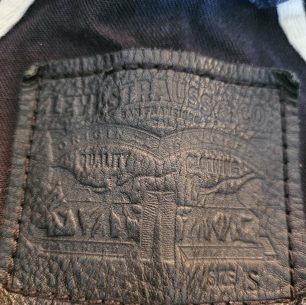 Levi's Dark Brown Leather Patch Denim - image 2